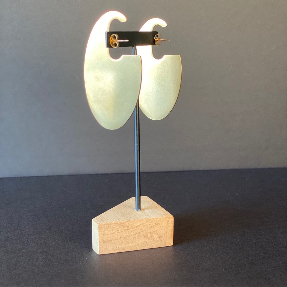 Matte Gold Geometric Earrings